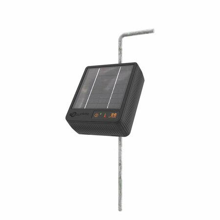 GALLAGHER 0.74 ml S6 Solar-Powered Fence Energizer, Black 7024572
